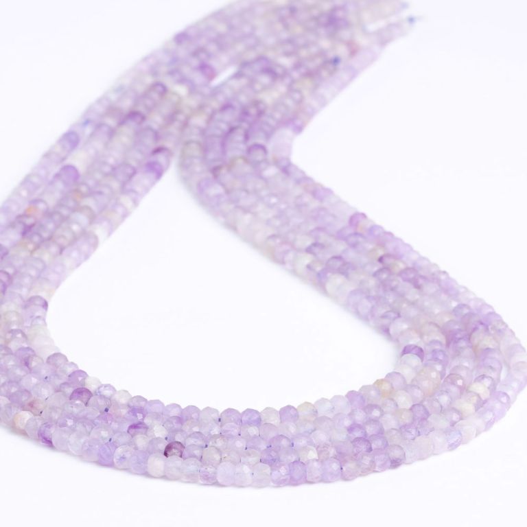 Ametist lavanda discuri fatetate 3.5 mm I Magazinuldepietre.ro