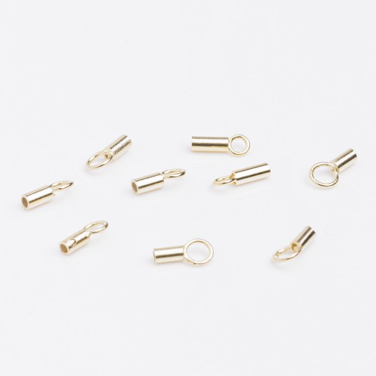 Accesorii - Terminatie fir argint placat aur 14K 1.5 mm - 2 per