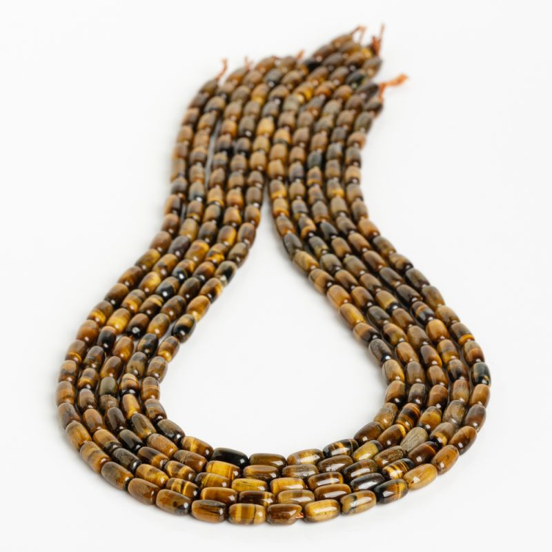 Pietre Semipretioase - Ochi tigru tuburi 4x7 mm